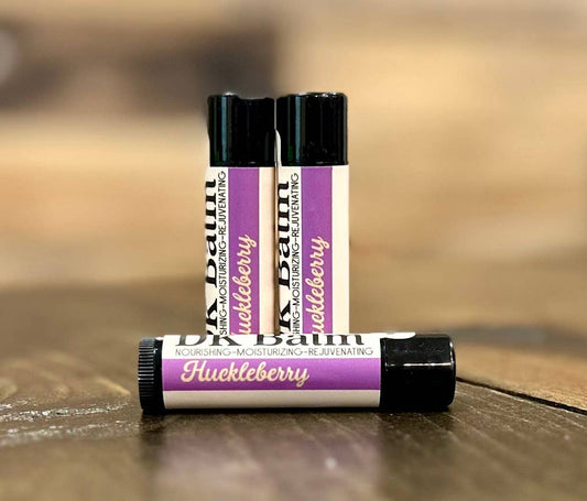 HUCKLEBERRY LIP BALM / NATURAL LIP BALM / MOISTURIZING