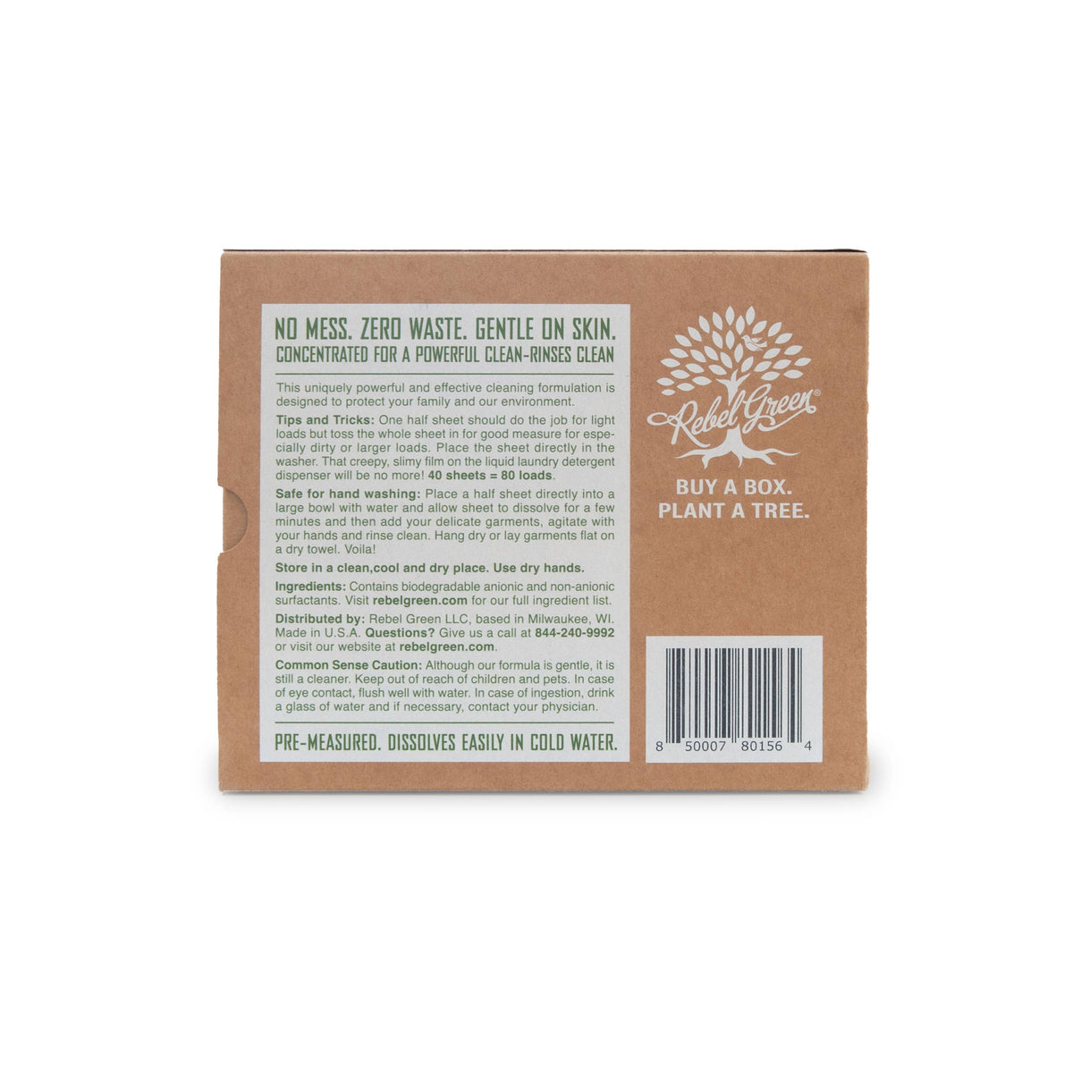 Rebel Green Laundry Detergent Sheets- Lavender & Grapefruit