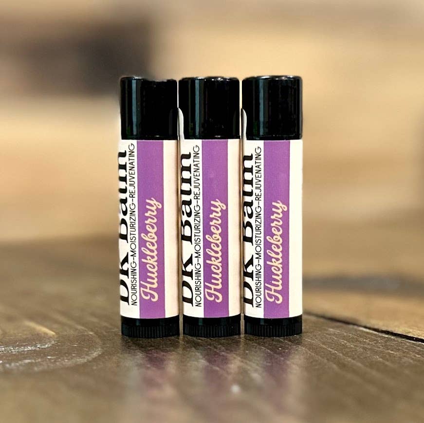HUCKLEBERRY LIP BALM / NATURAL LIP BALM / MOISTURIZING
