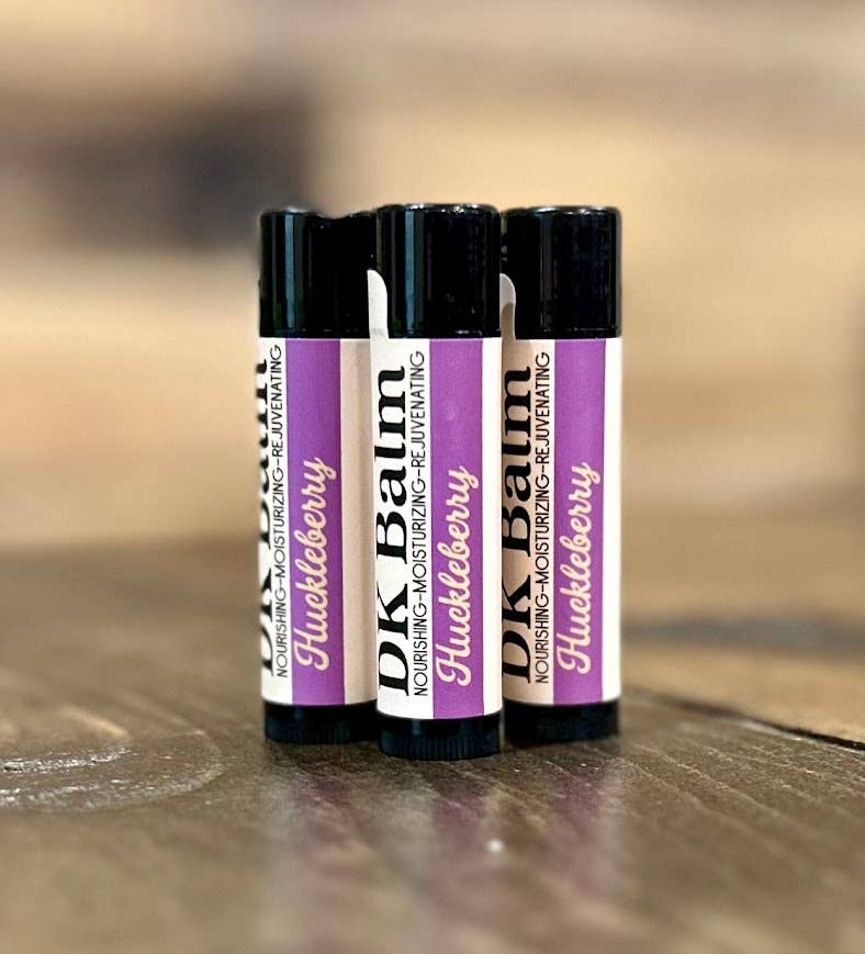 HUCKLEBERRY LIP BALM / NATURAL LIP BALM / MOISTURIZING